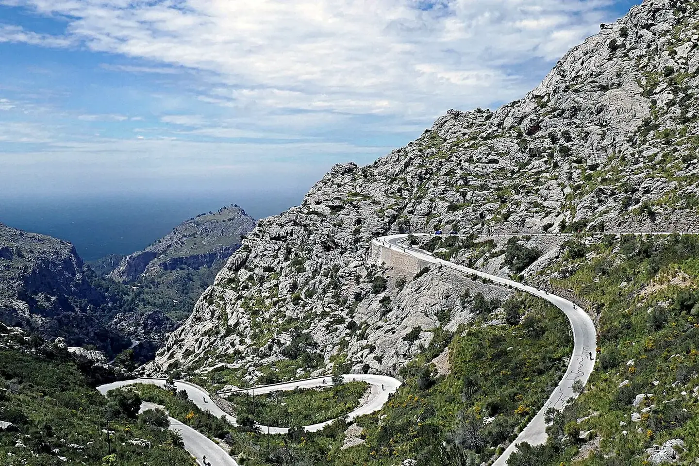 The mountain road above Sa Calobra in Mallorca, Balearic Islands, Spain